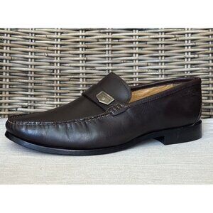 Florsheim Men's Size 9.5 3E Imperial Slip On Loafer Dark Brown Leather